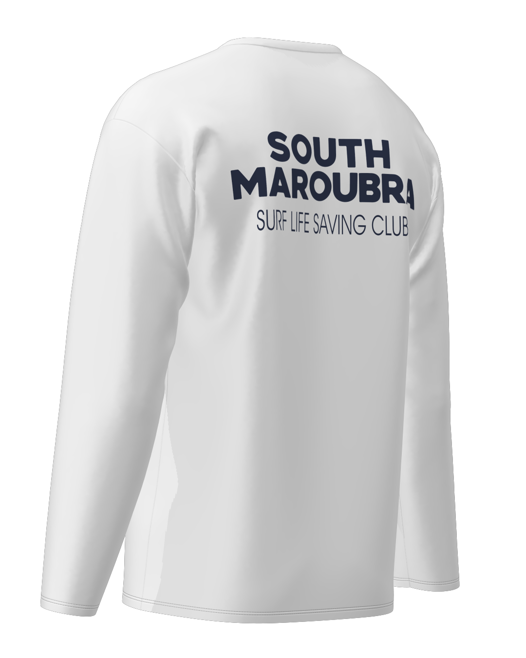 South Maroubra SLSC Long Sleeve Cotton shirt - V- Neck