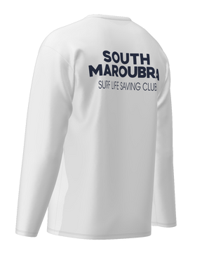 South Maroubra SLSC Long Sleeve Cotton shirt - V- Neck