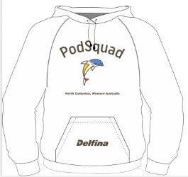 PodSquad White Hoodie
