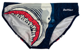 mens swimming briefs shark design
