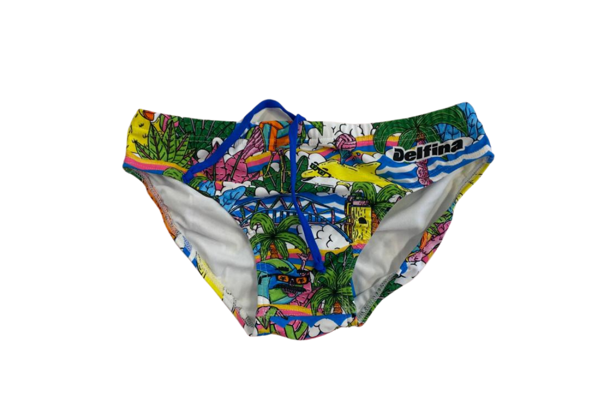 Coloured men's water polo swimwear