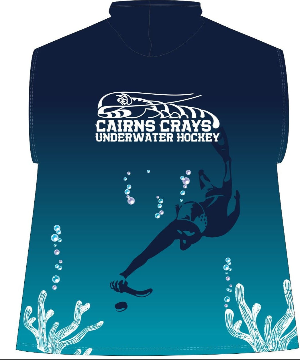 Cairns Crays UWH Hooded Towel