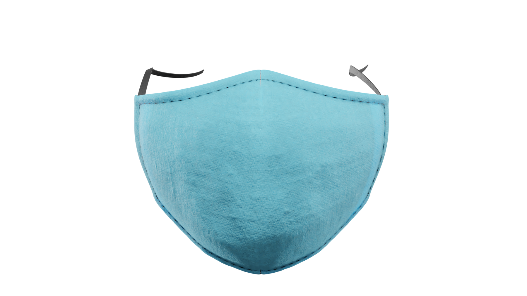 Plain Light Blue Washable Face Mask