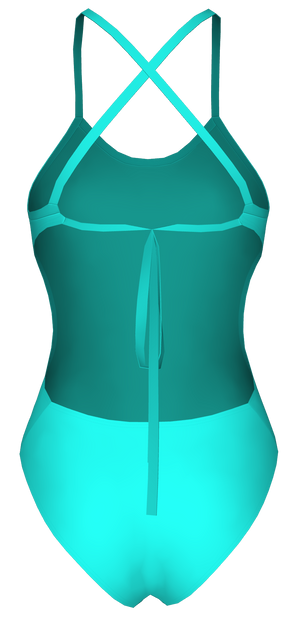 Aqua Blue swimsuit 