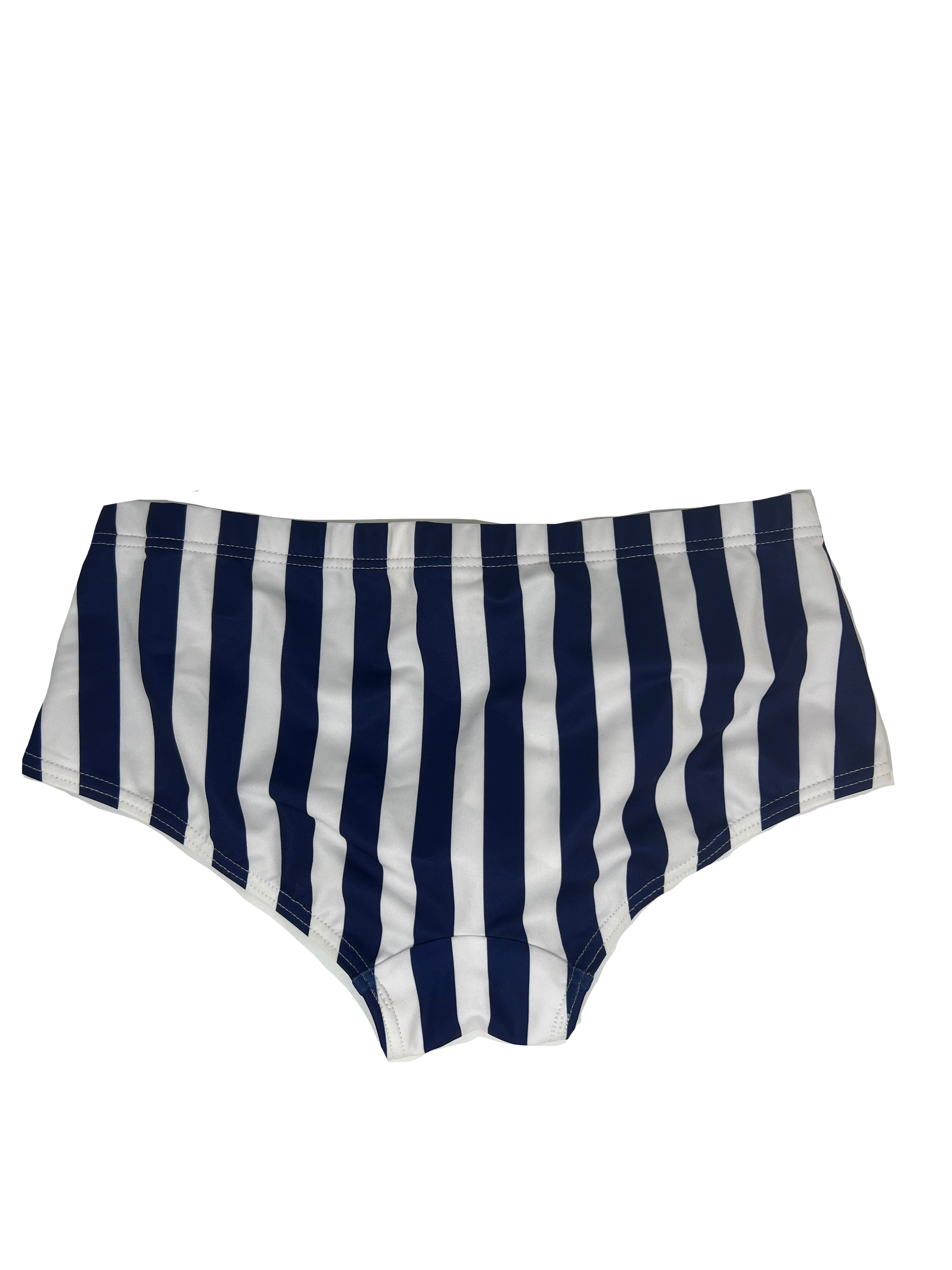 Navy Striped Trunks