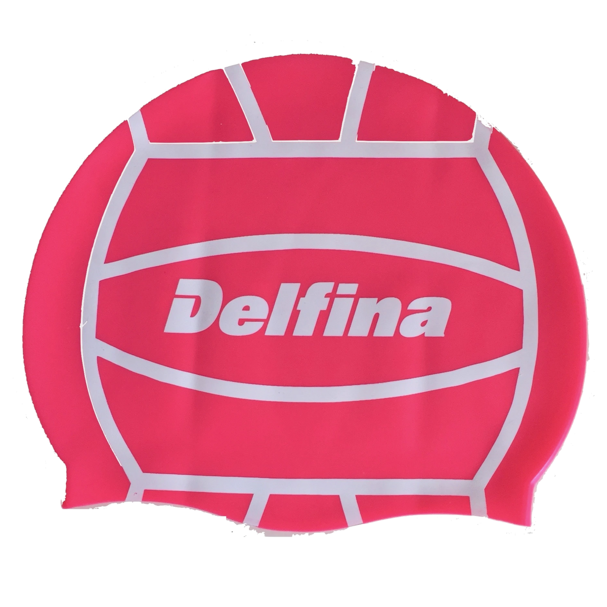 pink silicone swim cap