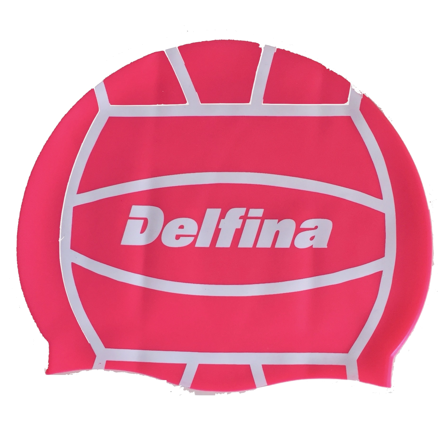 pink silicone swim cap