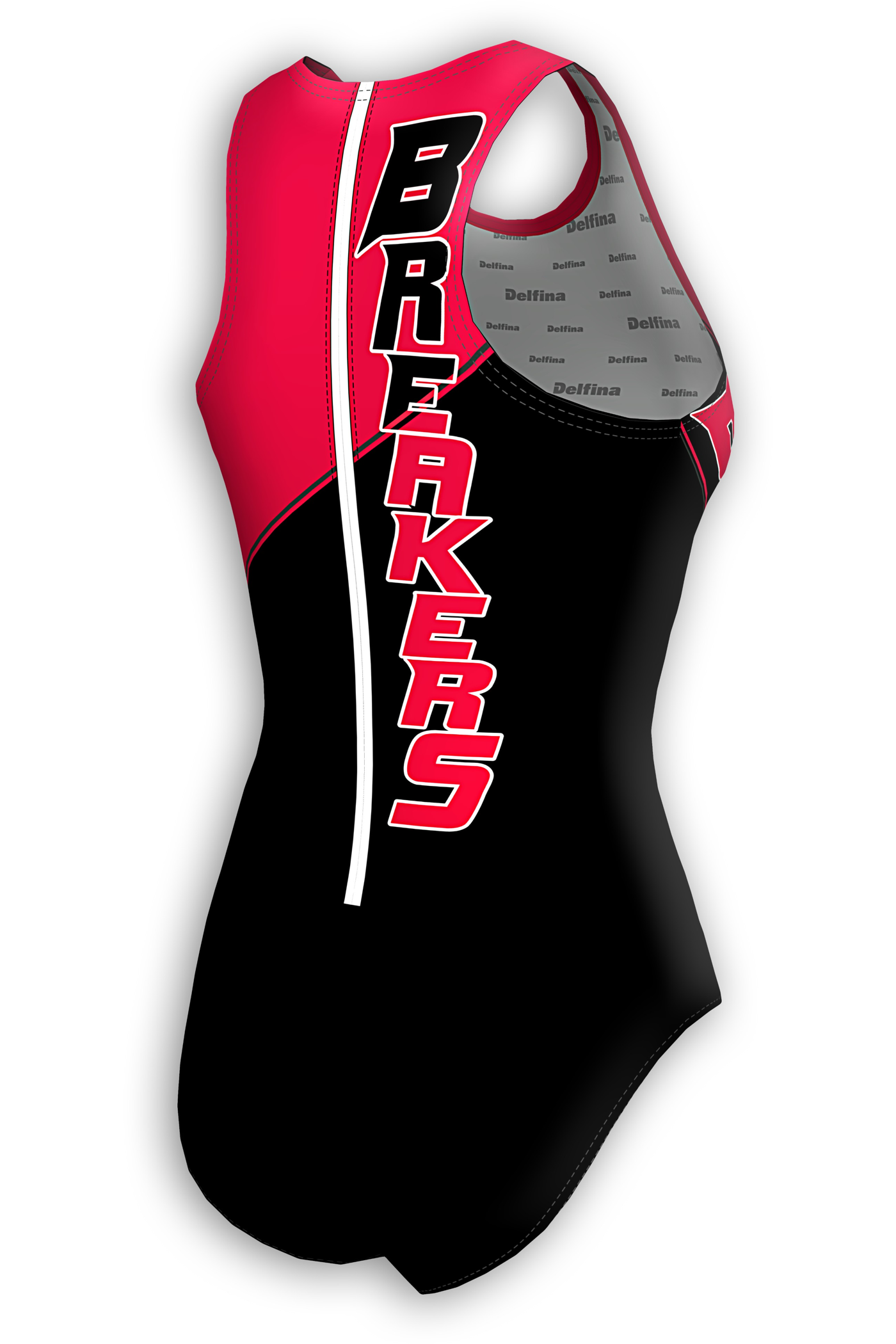 Zip Back One Piece Swimsuit