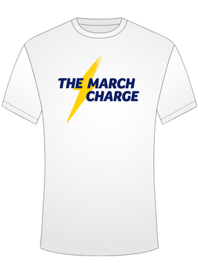 White Diamond Charger March Charge Unisex Active Tee