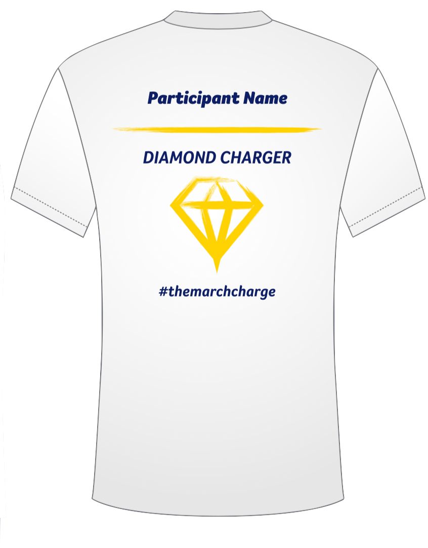 White Diamond Charger March Charge Unisex Active Tee