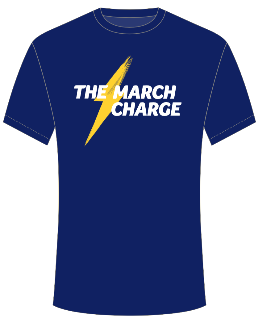 Navy Diamond Charger March Charge Unisex Active Tee