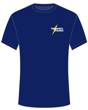 Navy March Charge Unisex Active Tee