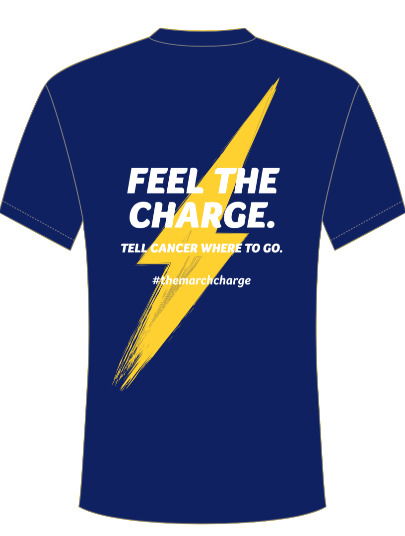 Navy March Charge Unisex Active Tee