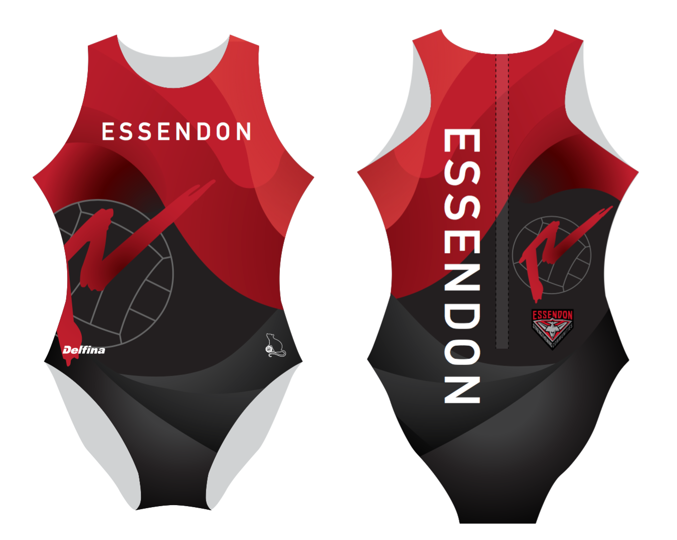 Essendon Female Water Polo Suit
