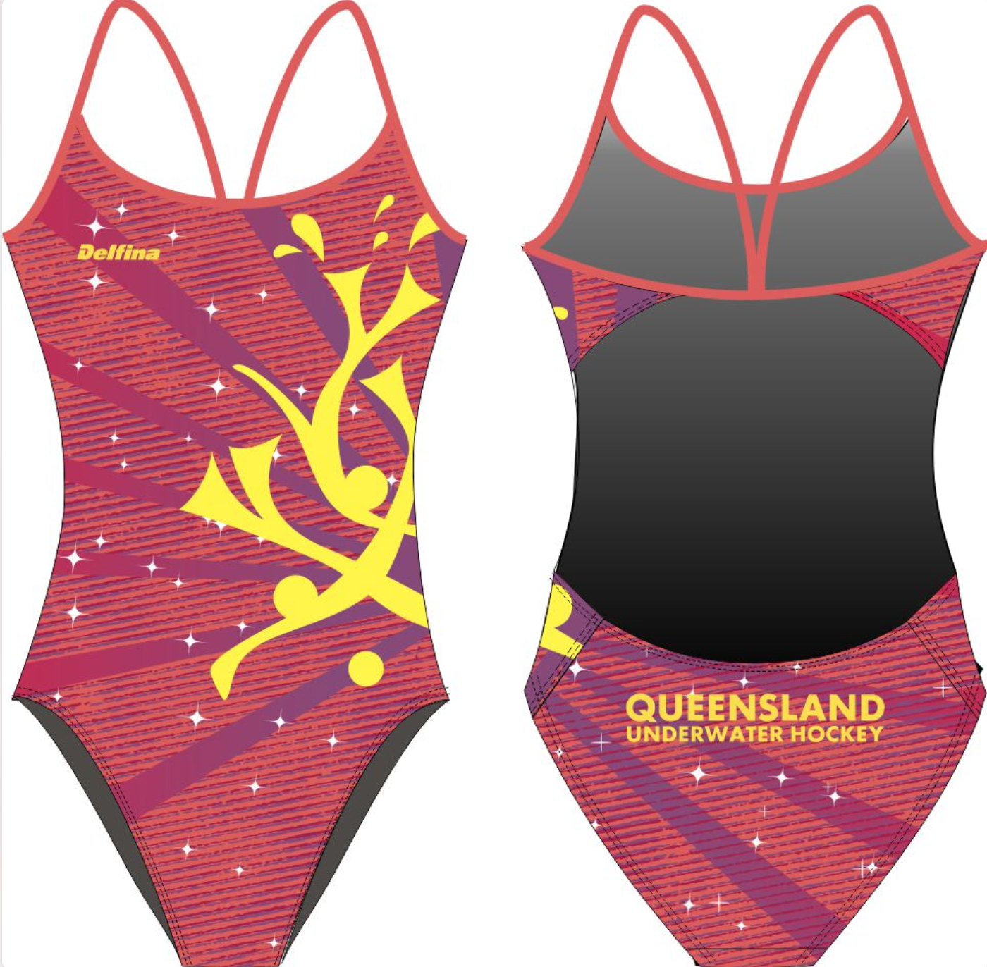 UWH  Queensland Female Swimsuit - Open back