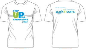 Step Up for Parkinson's White Unisex Active Tee
