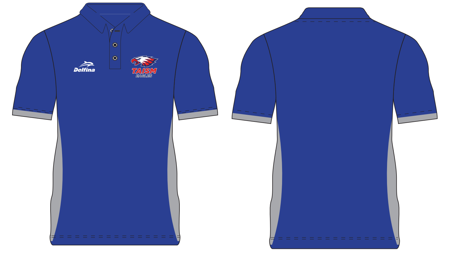 TAISM Active/Sublimated Blue Polo Shirt