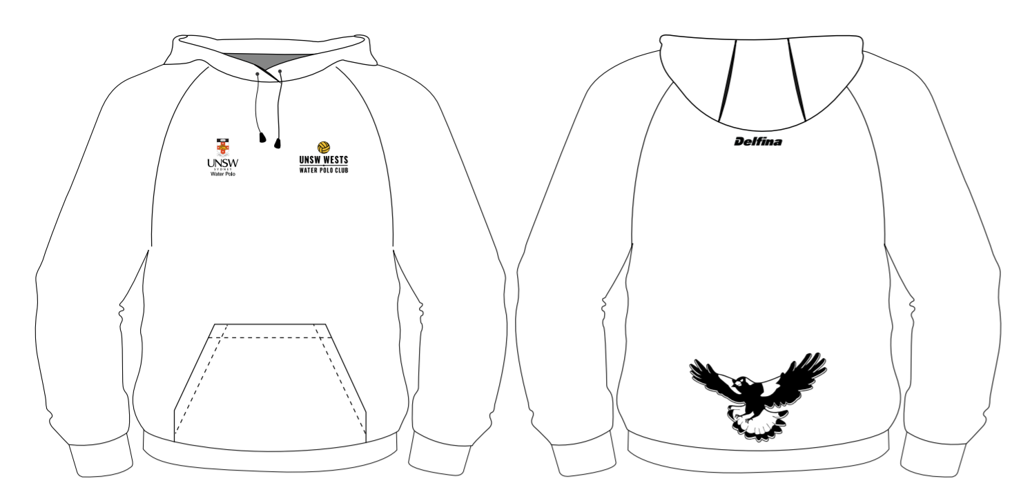 UNSW WP Magpie Cotton Leisure Hoodie (Pre-order)