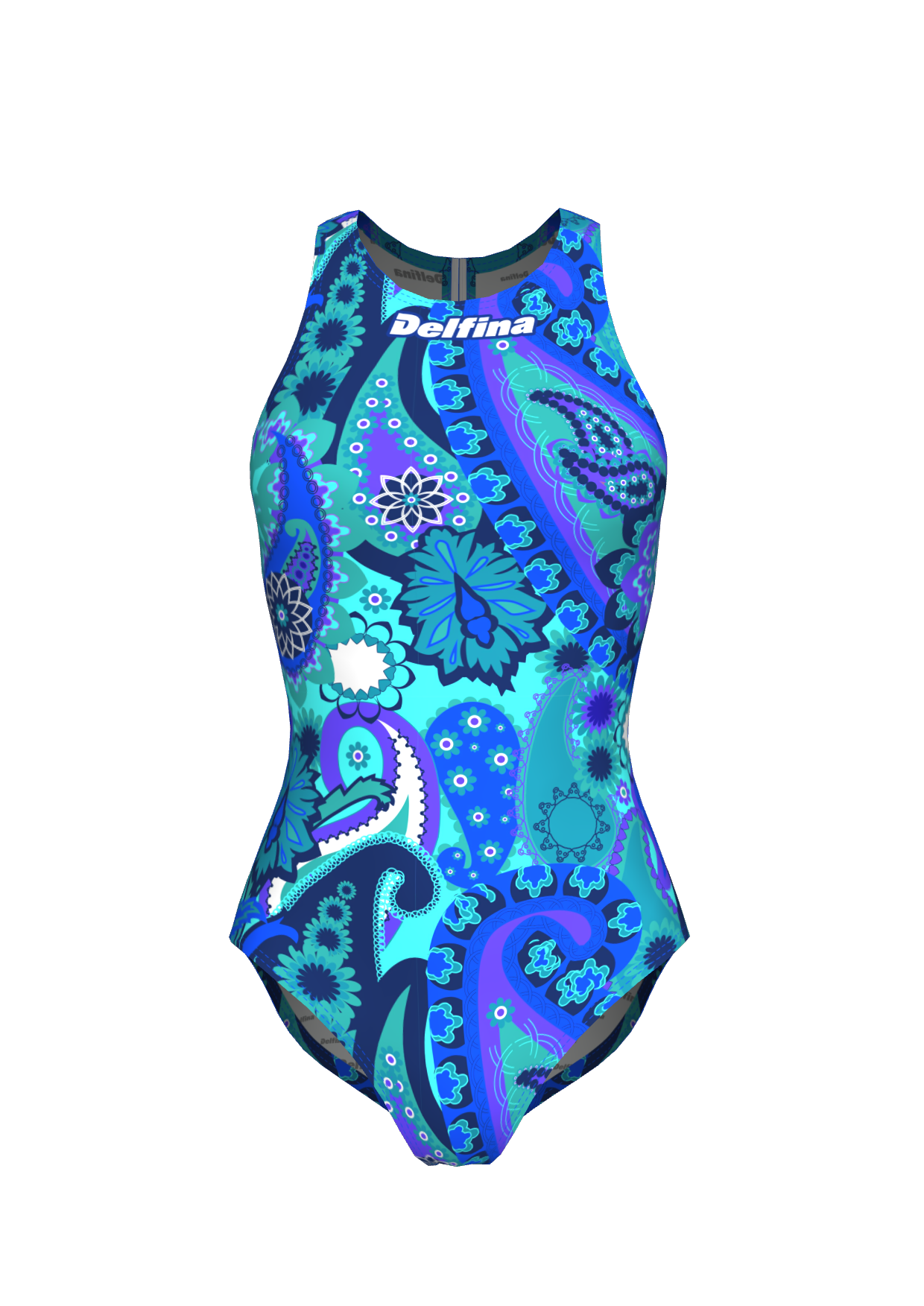 paisley one piece swimsuit