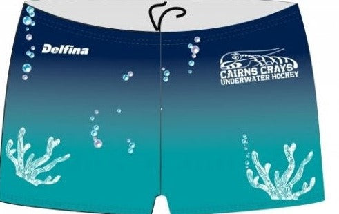 Cairns Crays UWH Male Aqua Shorts