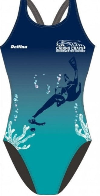 Cairns Crays UWH Female Bladeback Suit