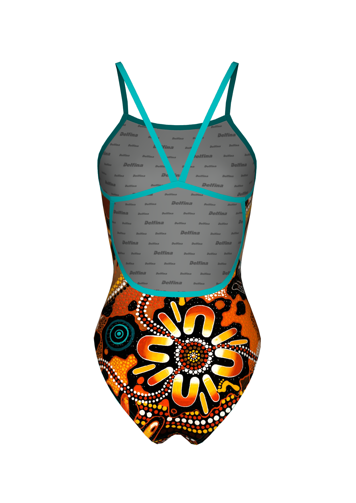 brown one piece swimsuit