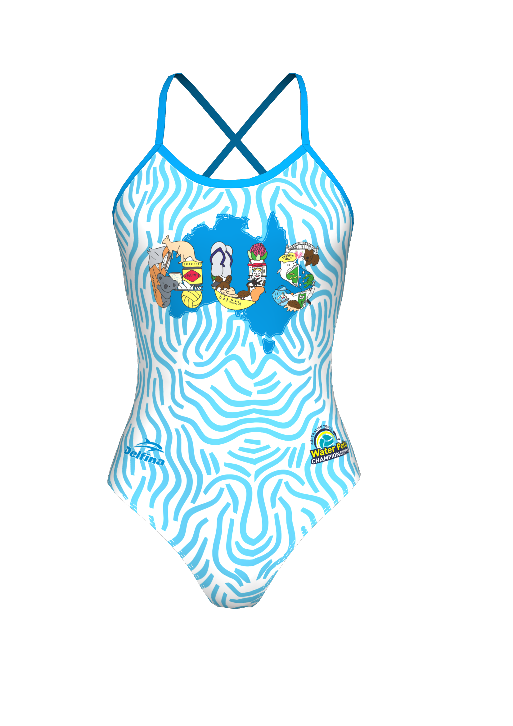 Aussie Road Trip Tie Back - Blue 2021