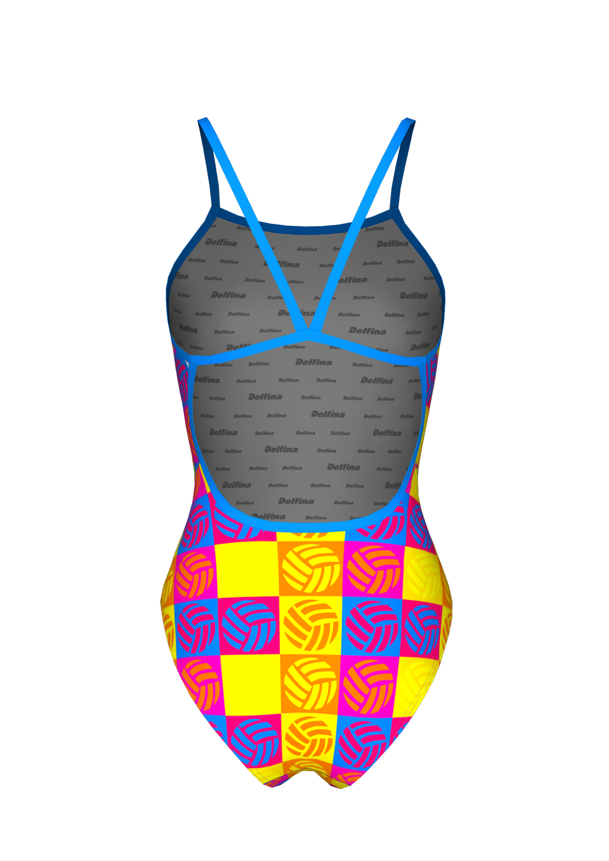 multi colour swimsuit
